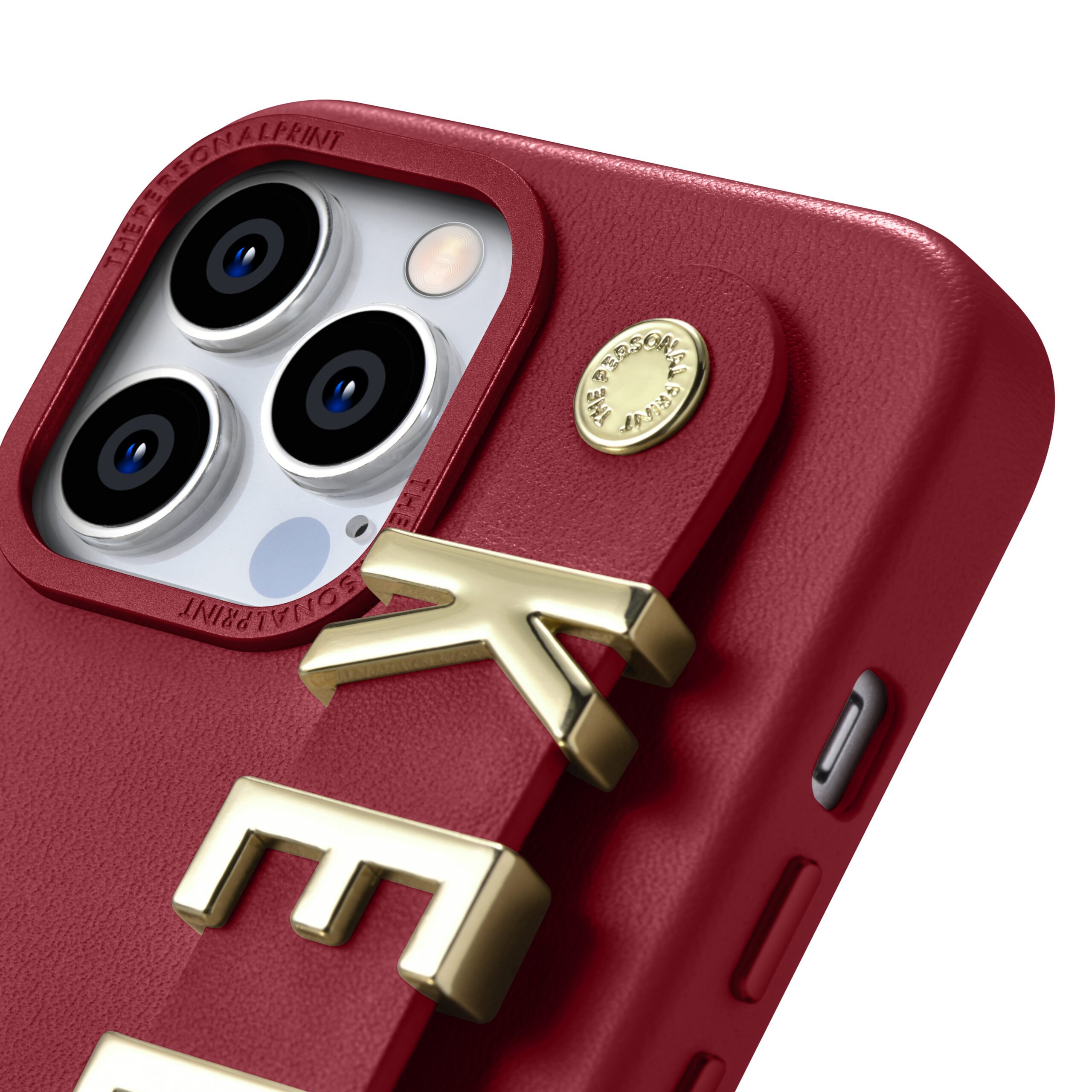 iPhone 14 Pro Max Letter Strap Case- Red - Image 4