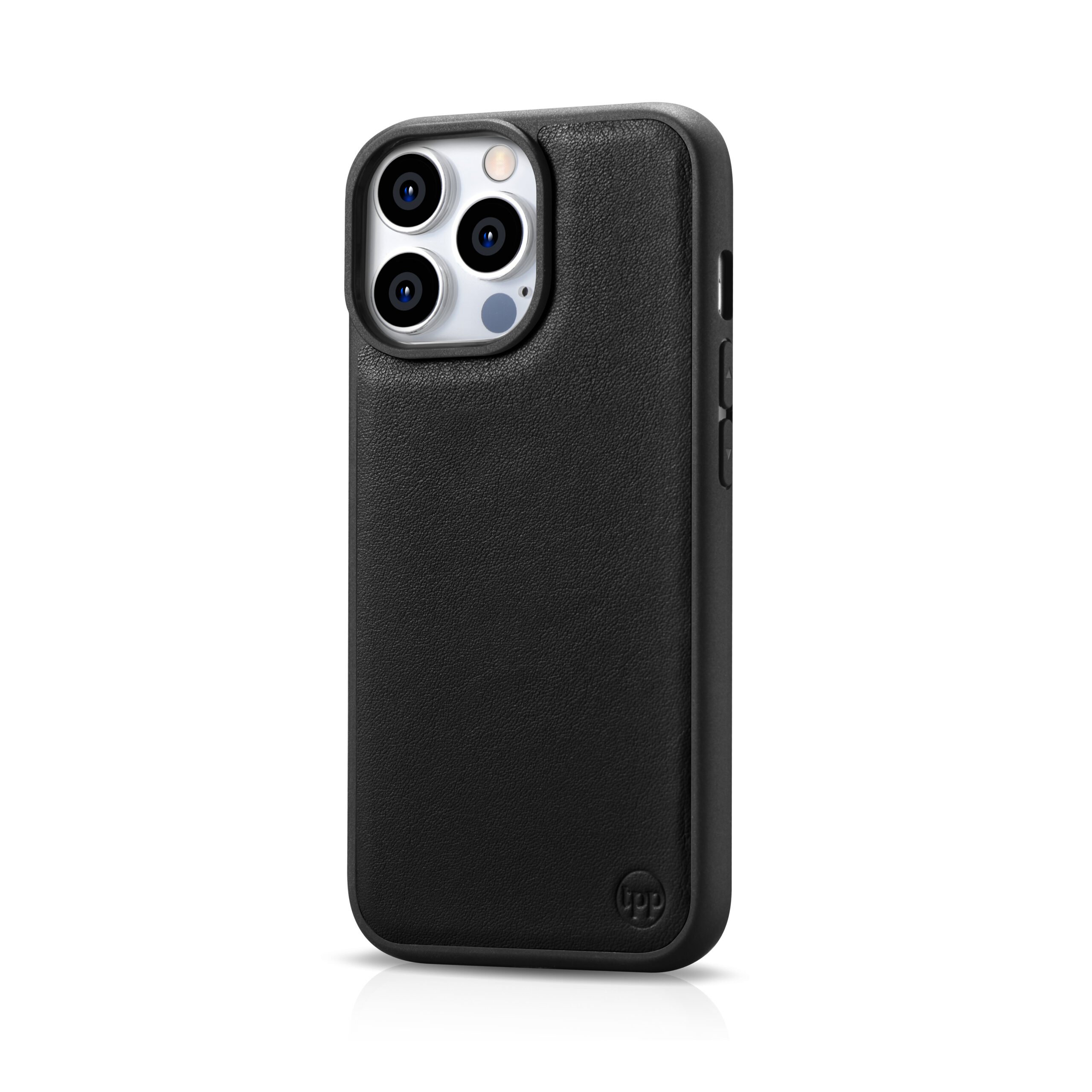 iPhone 14 Pro Nappa Leather Case - Black - Image 3