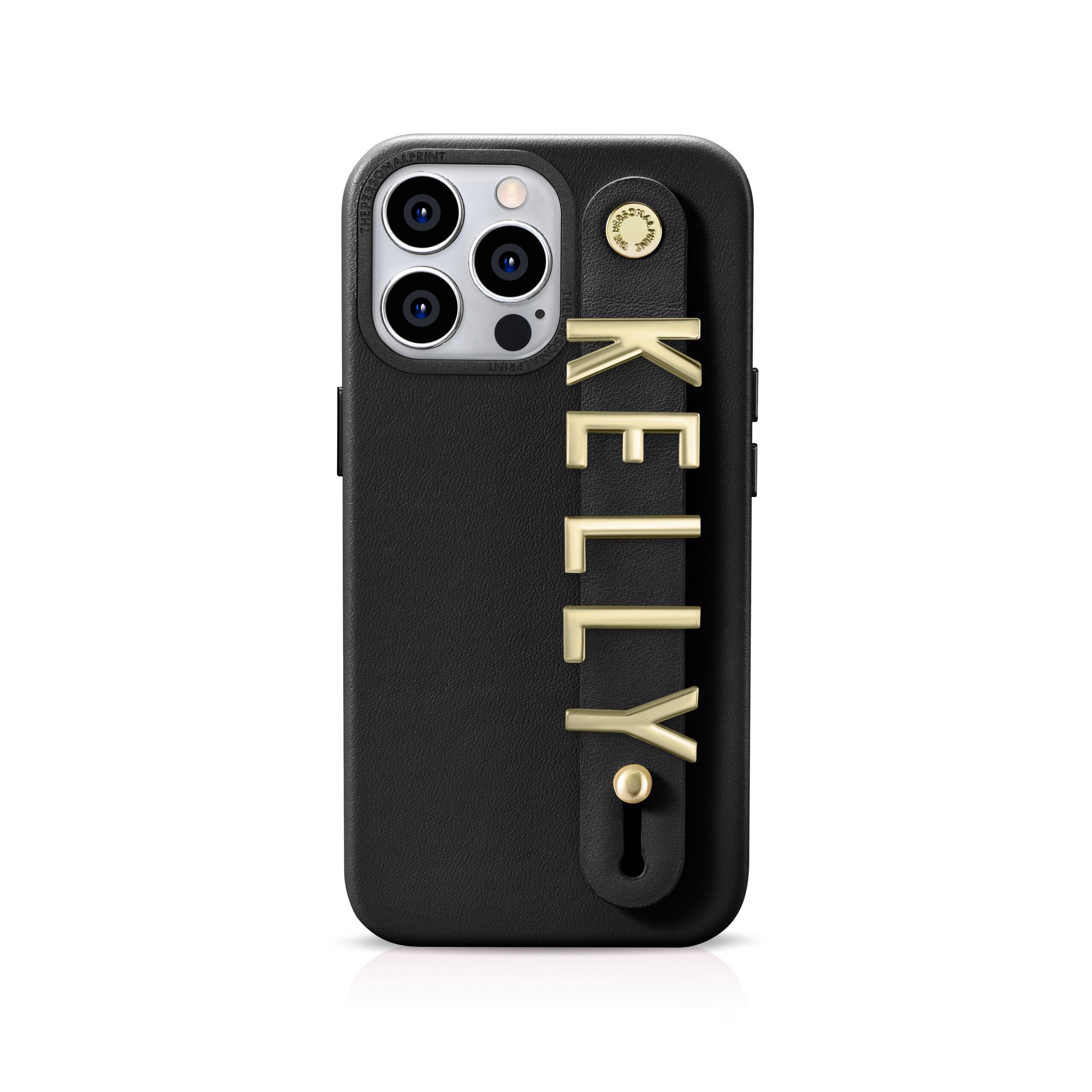 iPhone 14 Pro Max Letter Strap Case- Black - Image 3