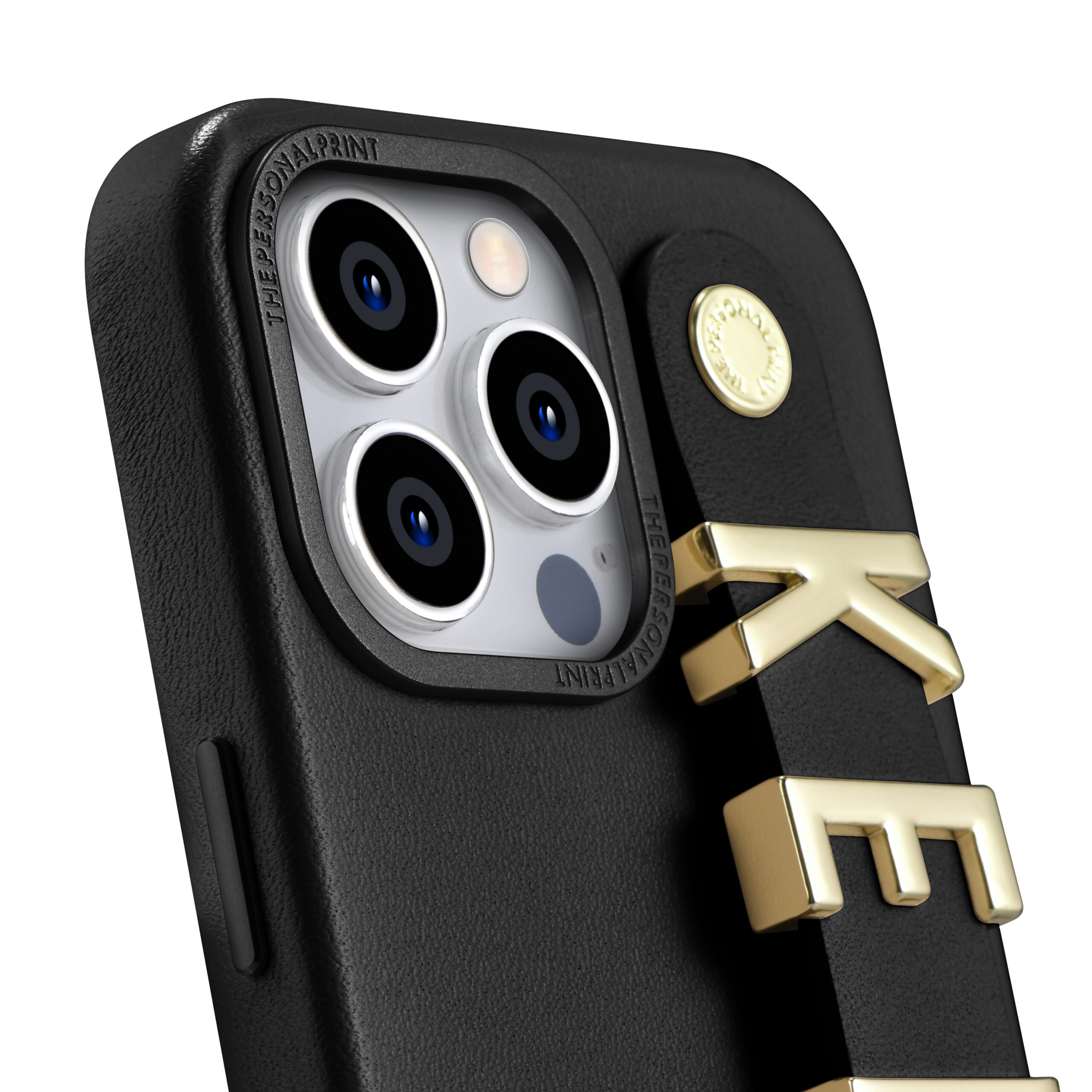 iPhone 14 Pro Max Letter Strap Case- Black - Image 2
