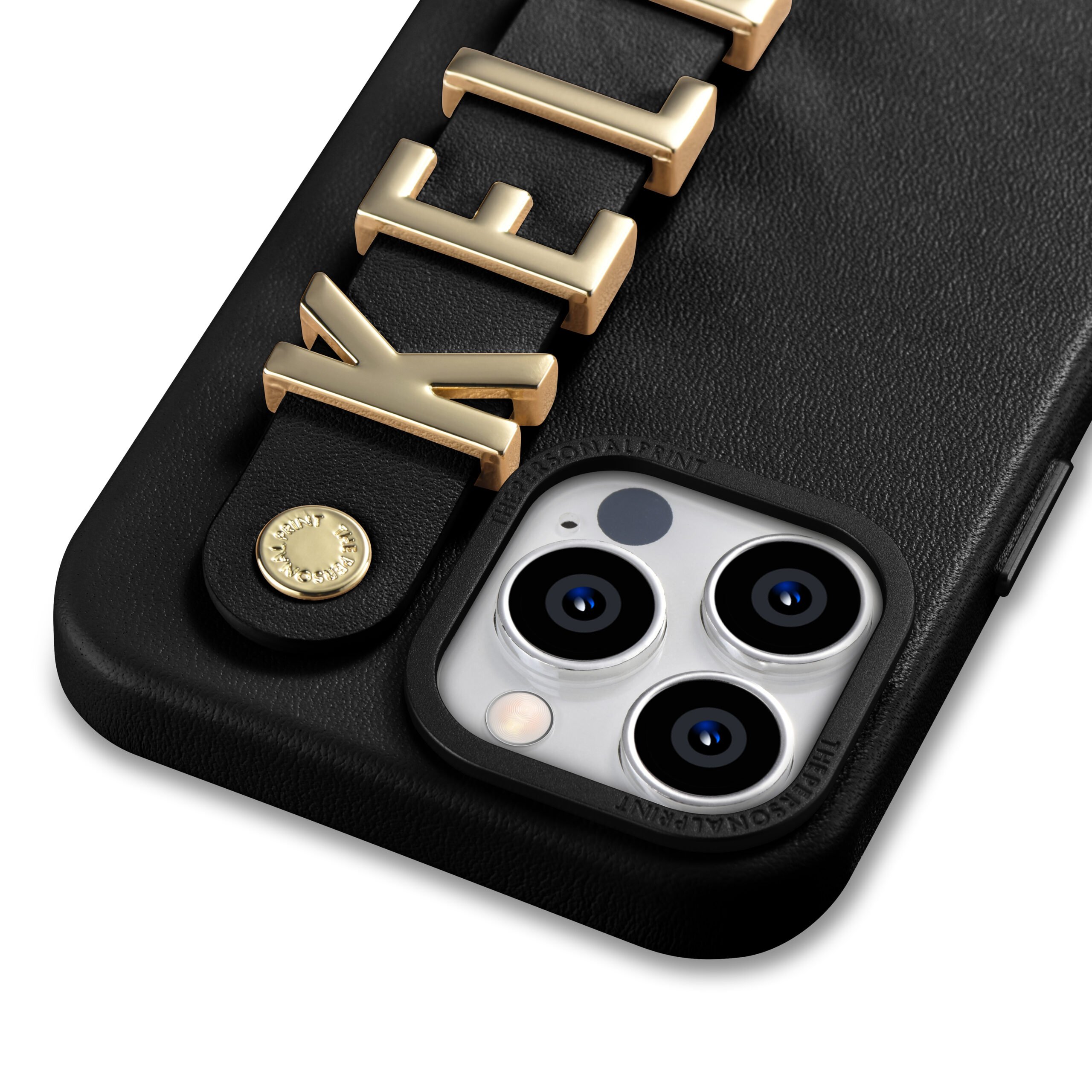 iPhone 14 Pro Max Letter Strap Case- Black - Image 5