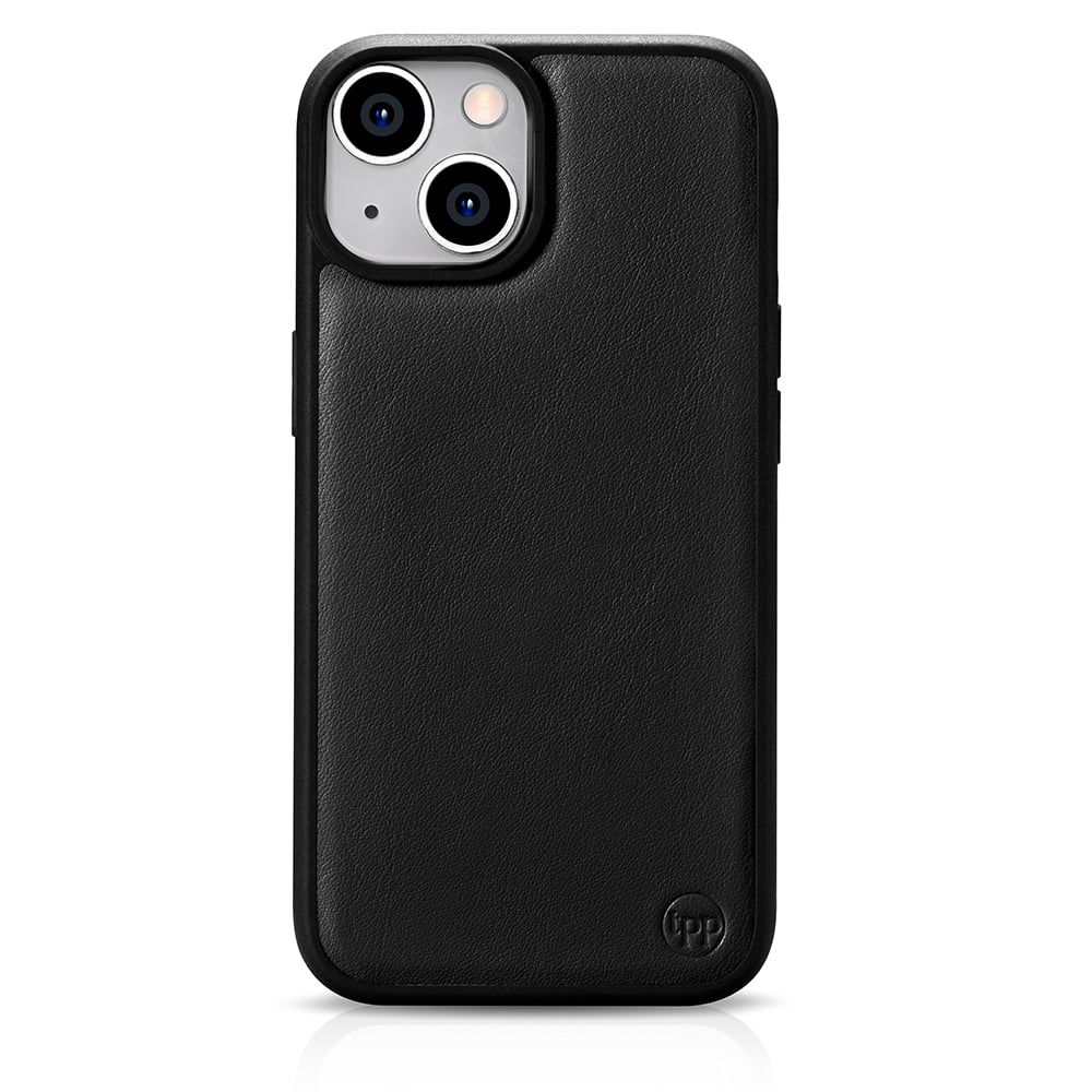 iPhone 15 Nappa Leather Case with MagSafe- Black