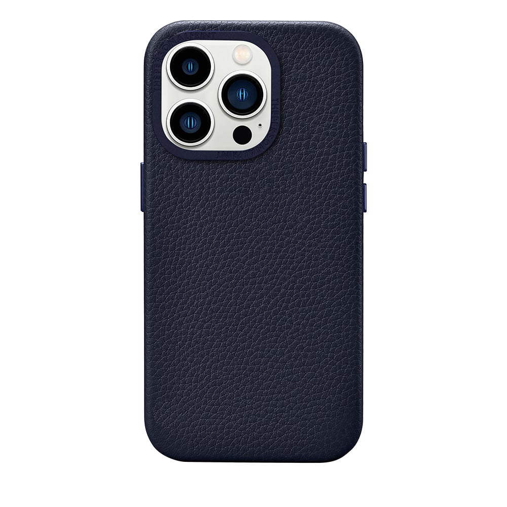 iPhone 15 Pro Full Wrap Case with MagSafe- Grain Navy Blue