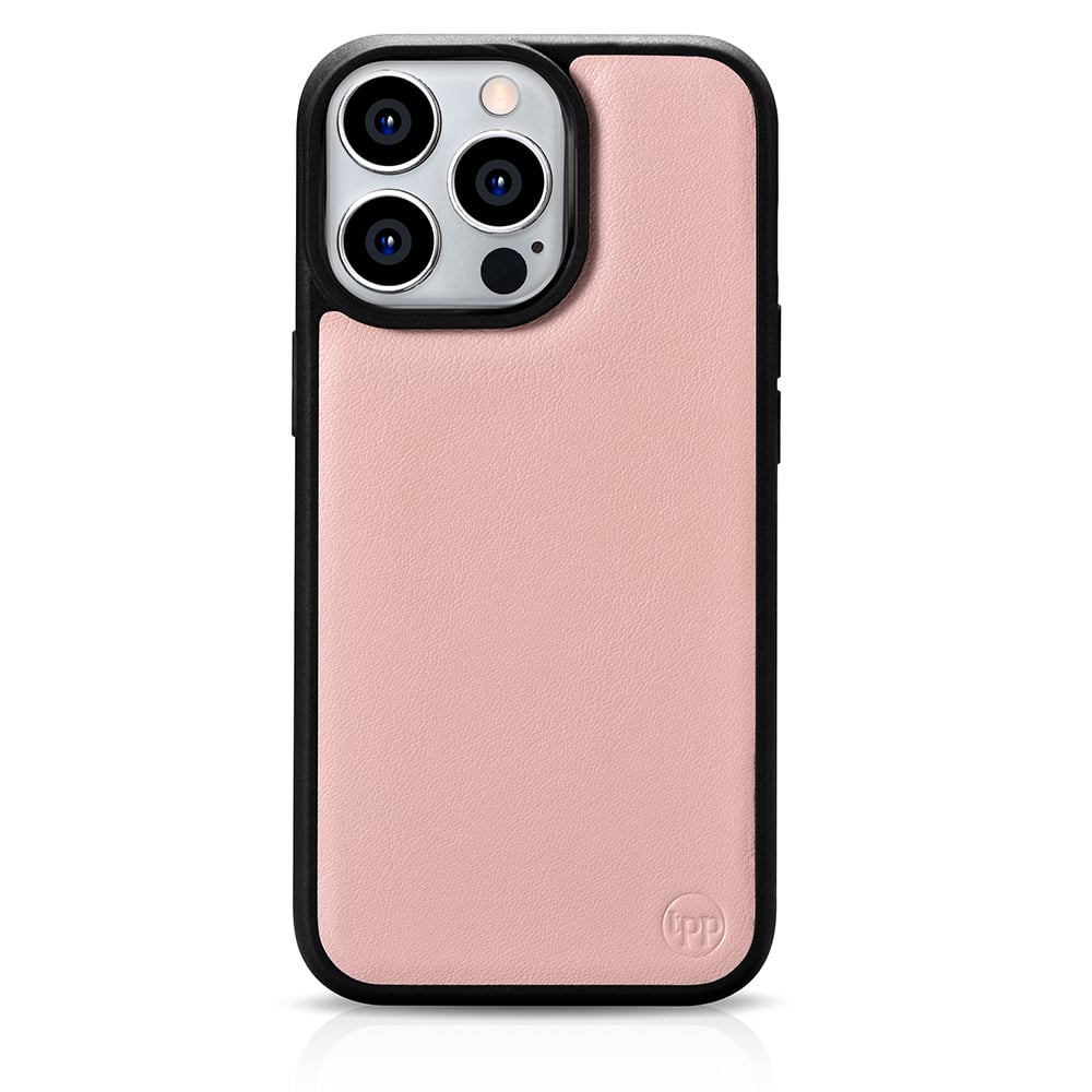 iPhone 14 Pro Max Nappa Leather Case - Blush Nude