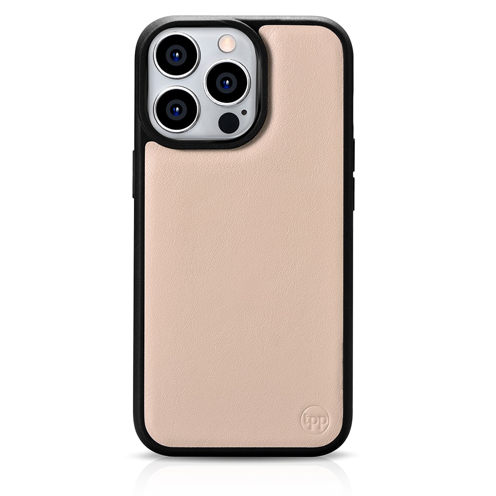 iPhone 15 Pro Max Nappa Leather Case with MagSafe- Nude