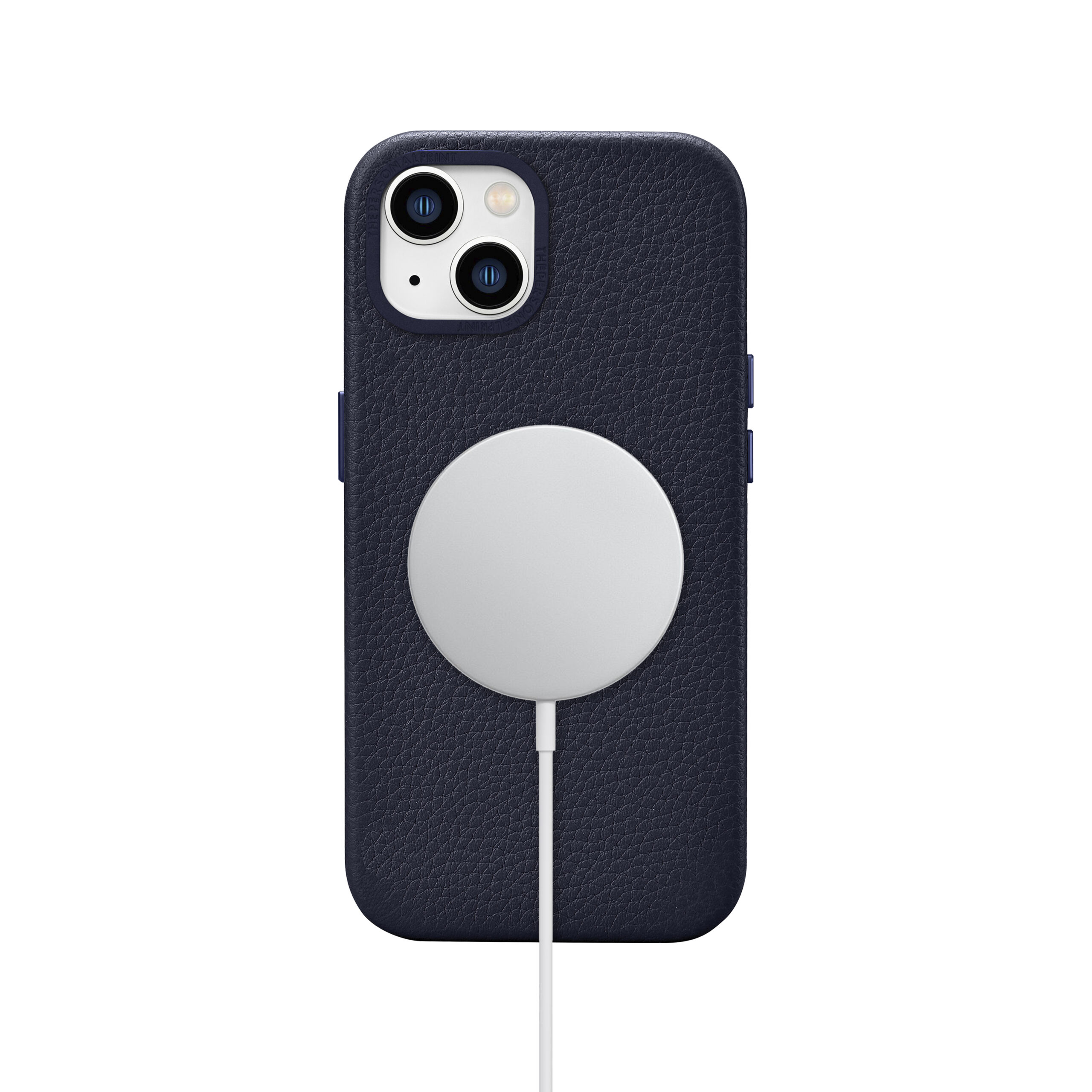 iPhone 14 Full Wrap Case with MagSafe- Grain Navy Blue - Image 8