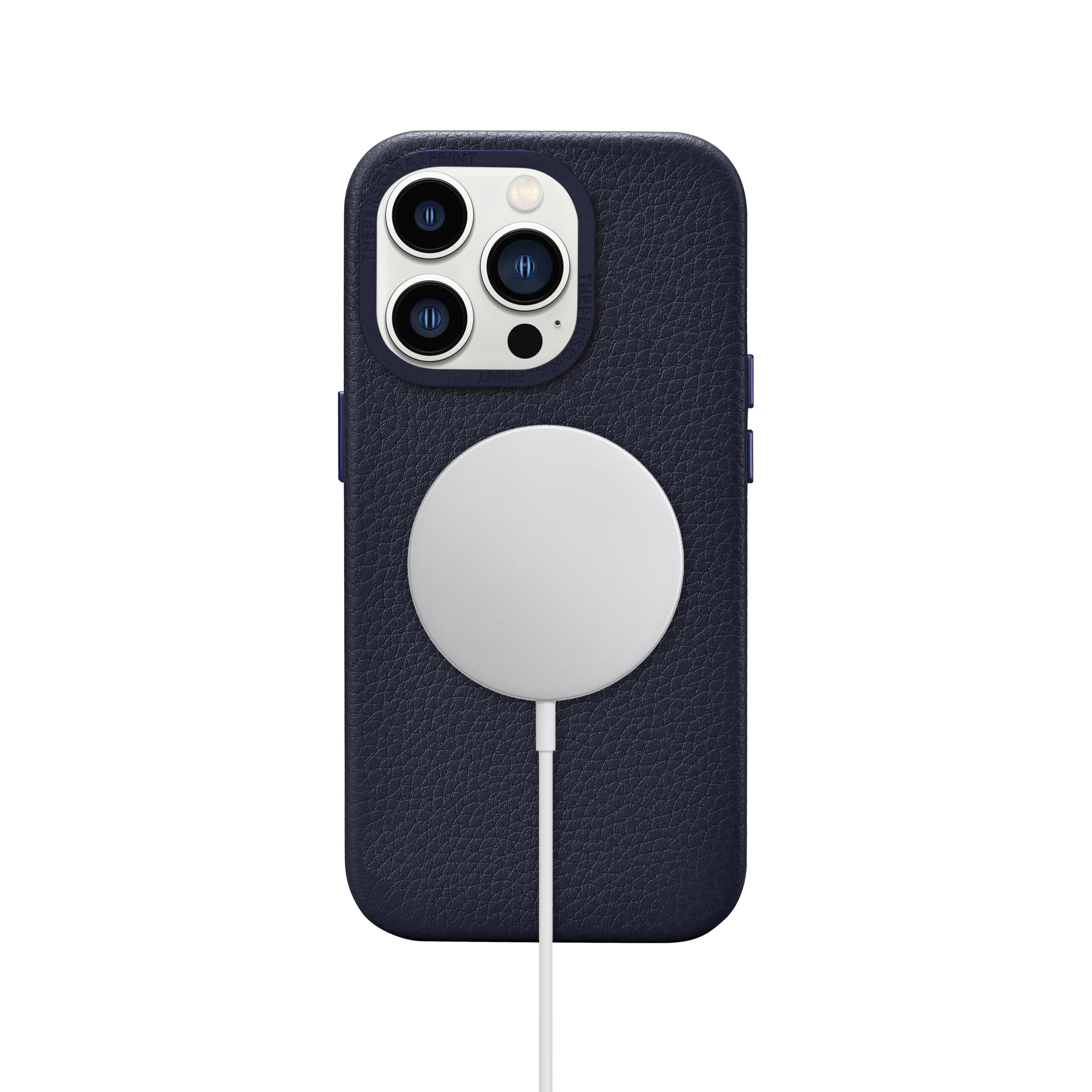iPhone 15 Pro Full Wrap Case with MagSafe- Grain Navy Blue - Image 8