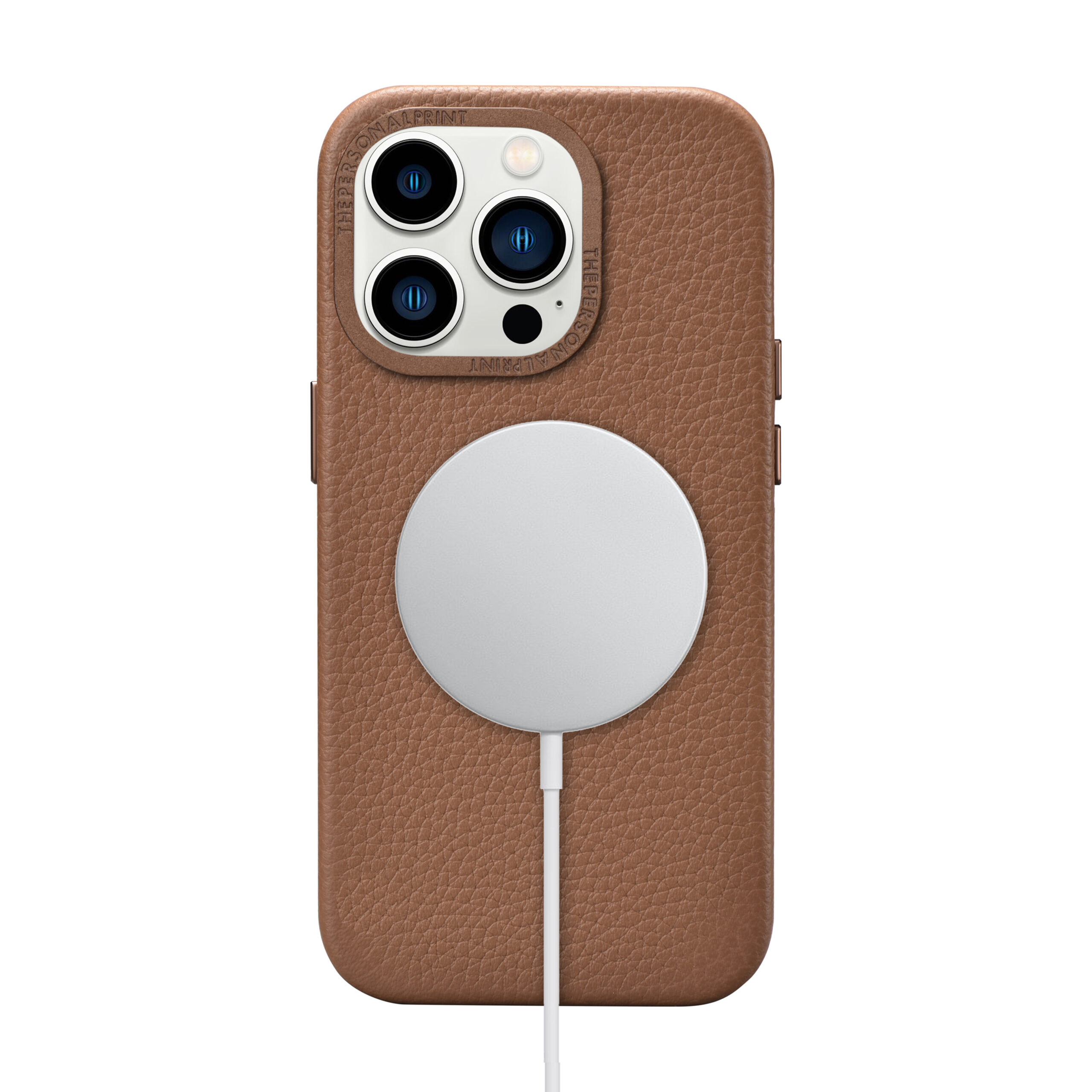 iPhone 15 Pro Max Full Wrap Case with MagSafe- Grain Brown - Image 8