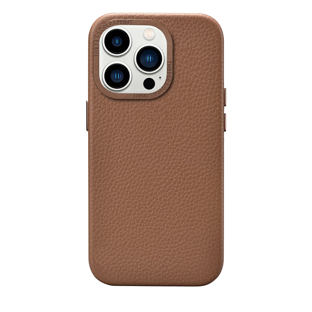 iPhone 15 Pro Max Full Wrap Case with MagSafe- Grain Brown