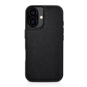 iPhone 16 Plus Saffiano Leather Case with MagSafe