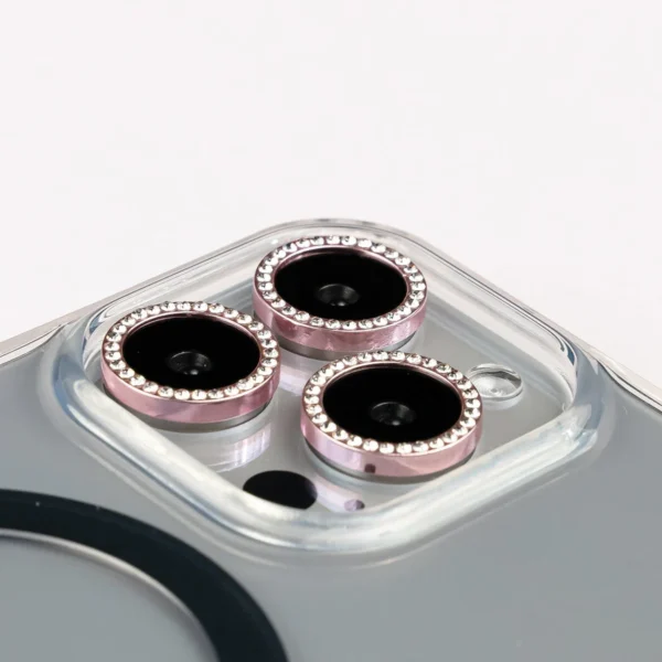 iPhone 16/ 16 Plus Camera Lens Protector - Diamond Rose Gold