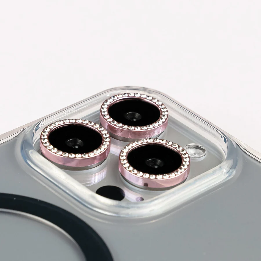 iPhone 16/ 16 Plus Camera Lens Protector - Diamond Rose Gold