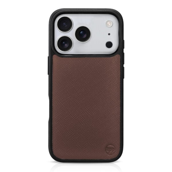 iPhone 17 Pro Max Saffiano Leather Case with MagSafe