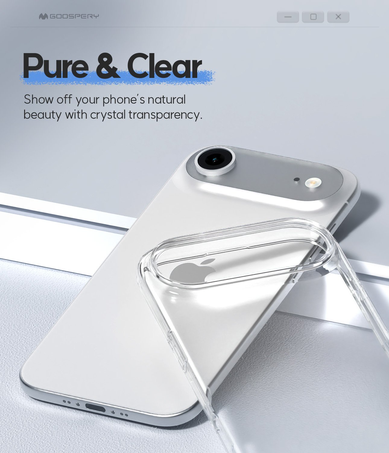 iPhone 17 Air Mercury Clear Gel Case - Image 3