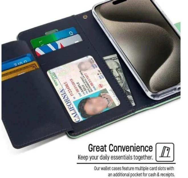 iPhone 17 Mercury Rich Diary Wallet Case - Image 7