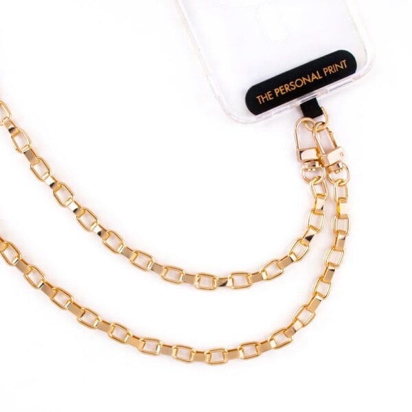 Universal Cross Body Phone Strap- Gold Link Chain - Image 2