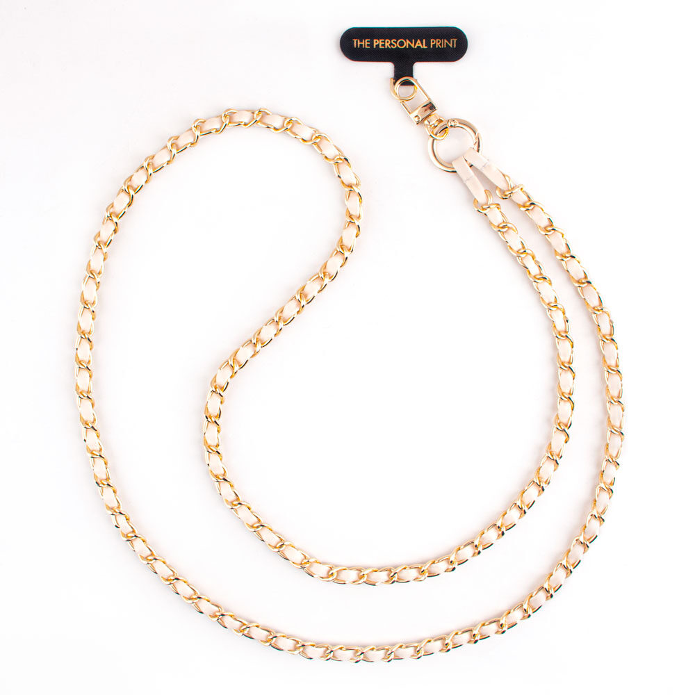 Universal Cross Body Phone Strap Leather/Gold Hardware - Image 2