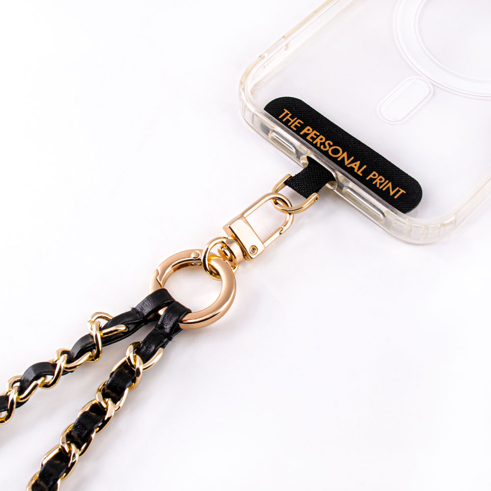 Universal Wrist Phone Strap- Leather/Gold Hardware - Image 5