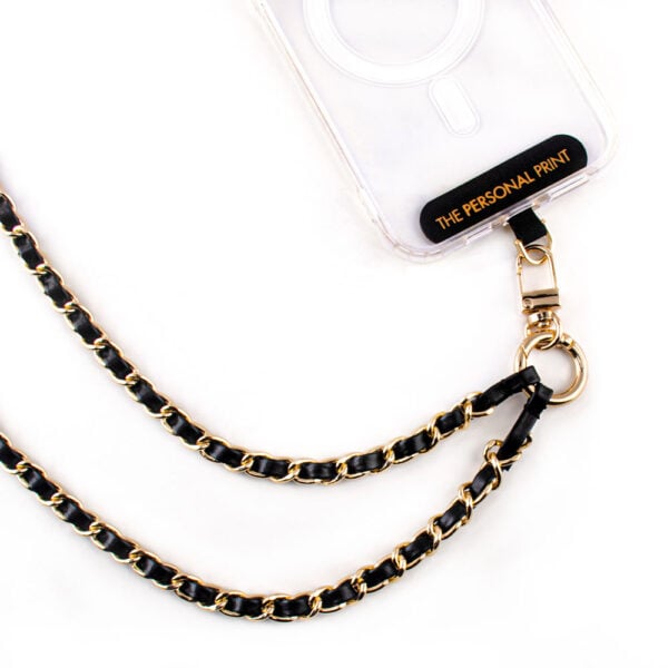 Universal Wrist Phone Strap- Leather/Gold Hardware - Image 6