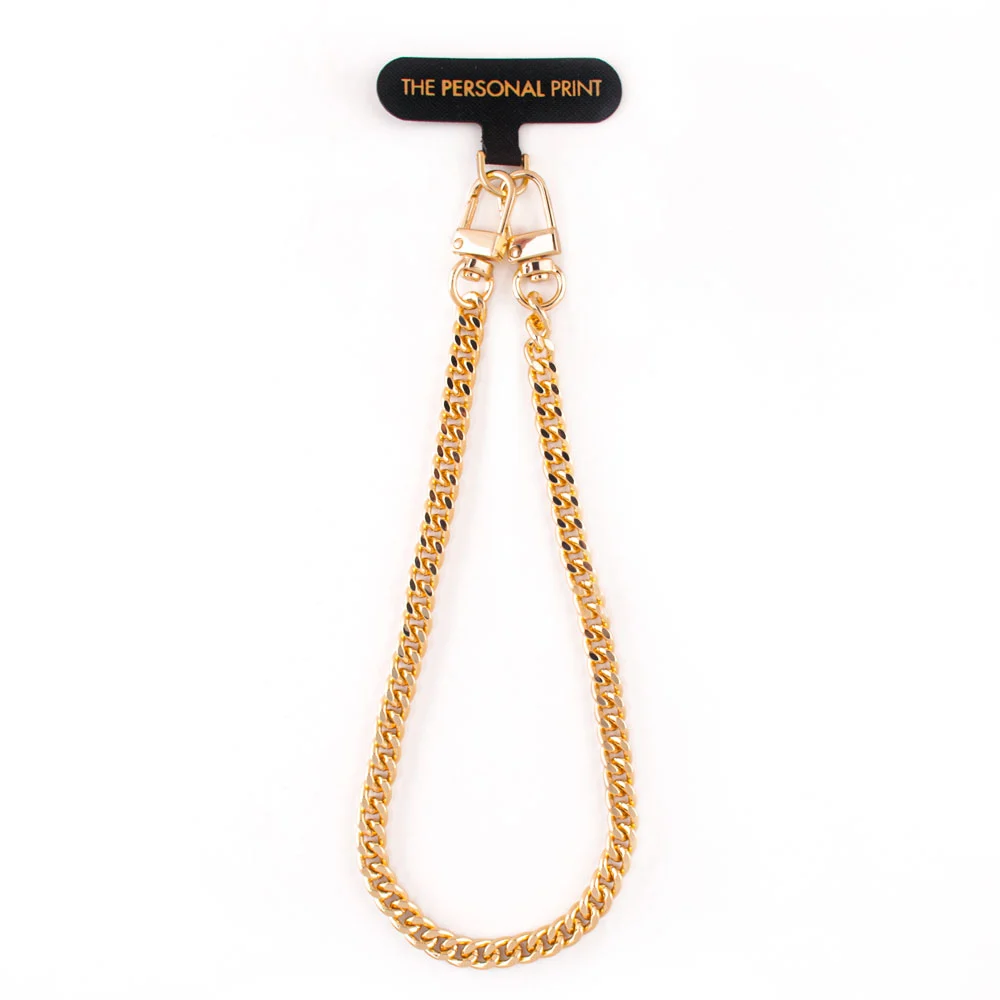 Universal Wrist Phone Strap- Gold Chain