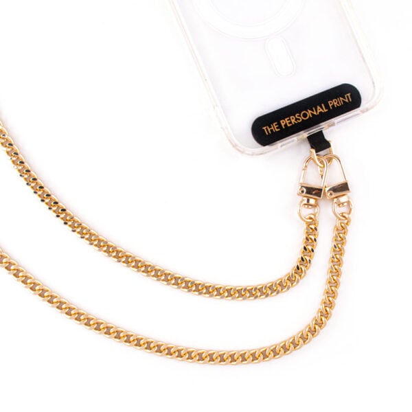 Universal Cross Body Phone Strap- Gold Chain - Image 2