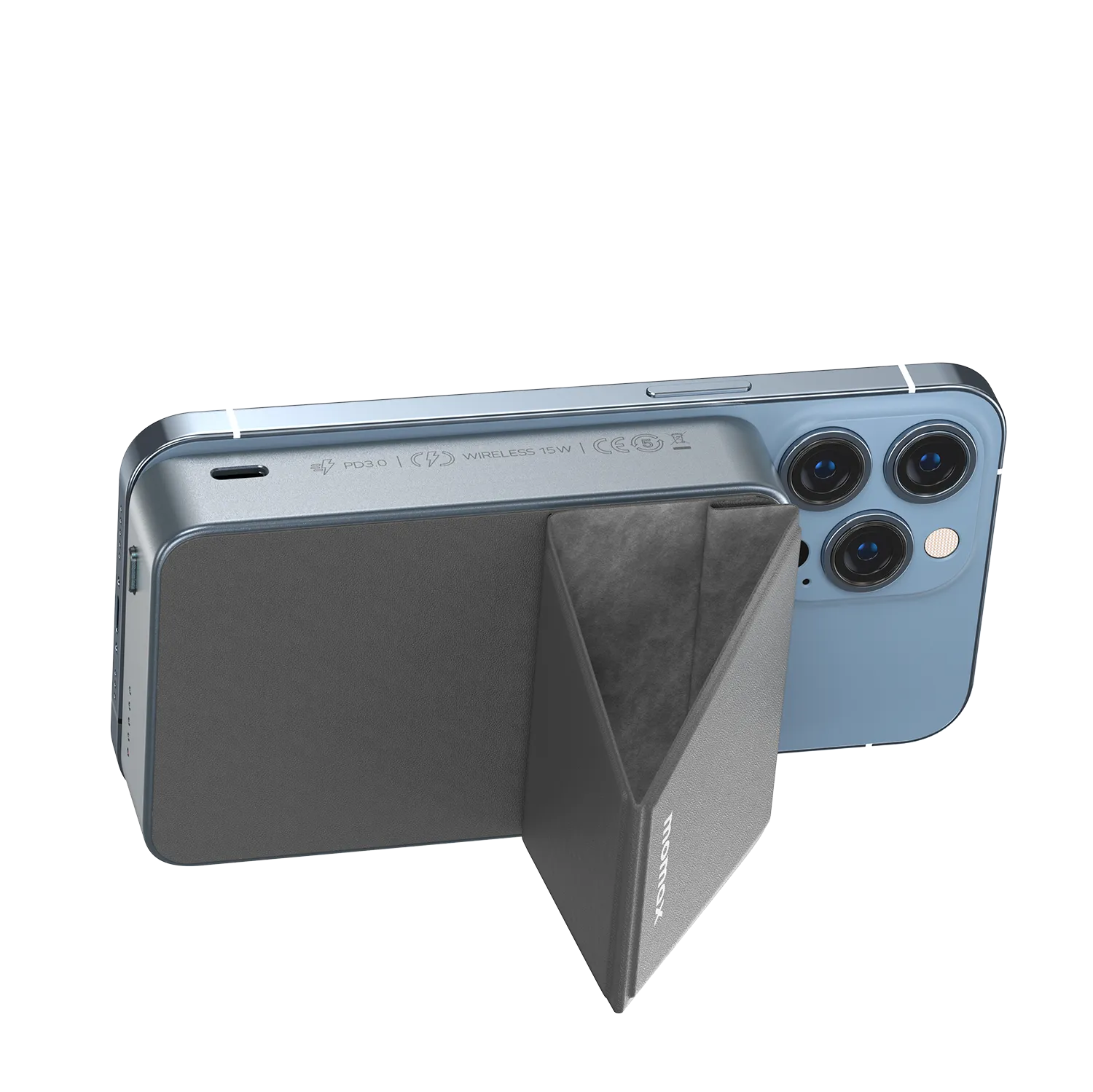 MOMAX Q.MAG POWER 11 Magnetic Wireless Battery Pack With Stand 10000MAH - Image 4