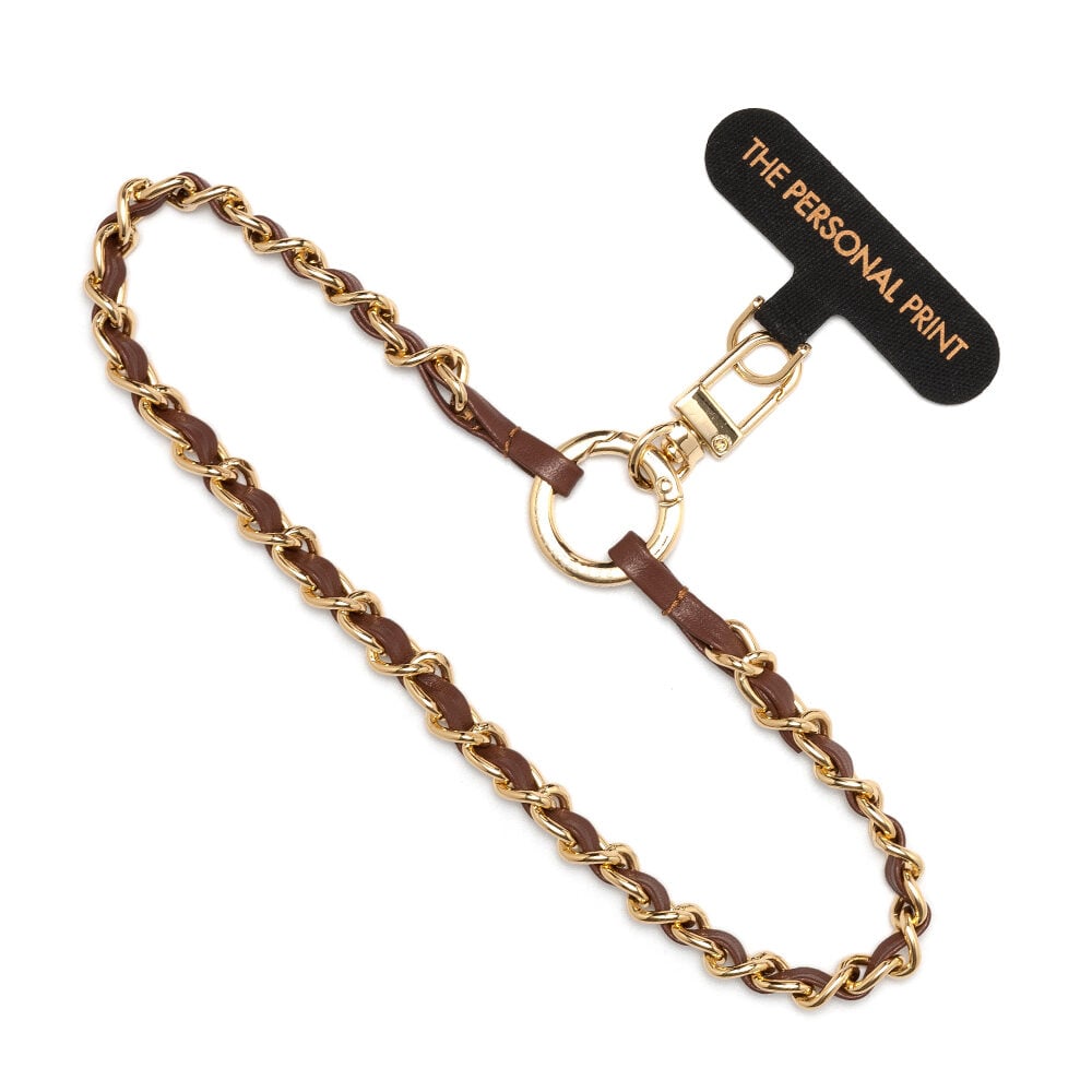 Universal Wrist Phone Strap- Leather/Gold Hardware - Image 8