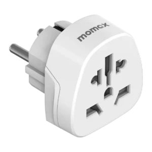 MOMAX EASE 1-WORLD Universal to EU Travel Adaptor