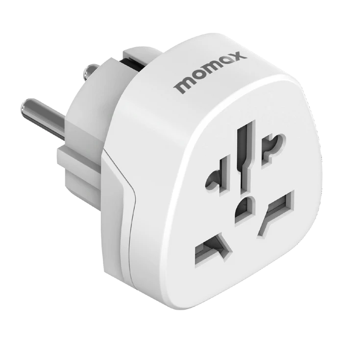 MOMAX EASE 1-WORLD Universal to EU Travel Adaptor