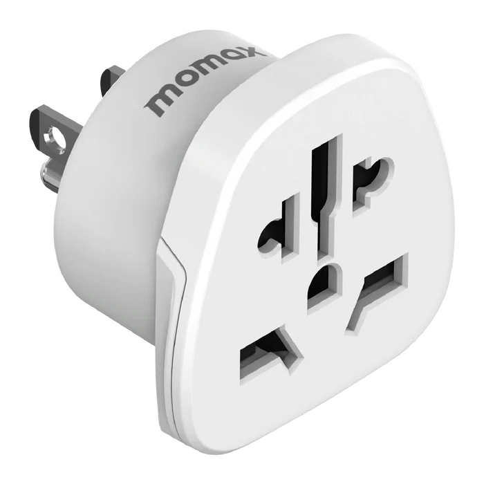 MOMAX EASE 1-WORLD Universal to US Travel Adaptor