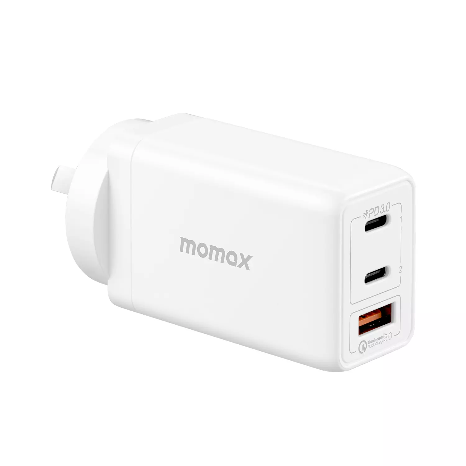 Momax ONEPLUG 65W 3-Port GaN Wall Charger